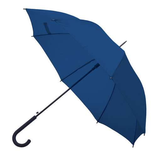 Parasol automatyczny Fribourg, granatowy z nadrukiem logo - zdjęcie produktu