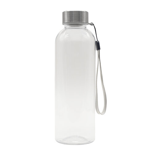 Butelka RPET Vetta 500 ml, transparentny z nadrukiem logo - zdjęcie produktu