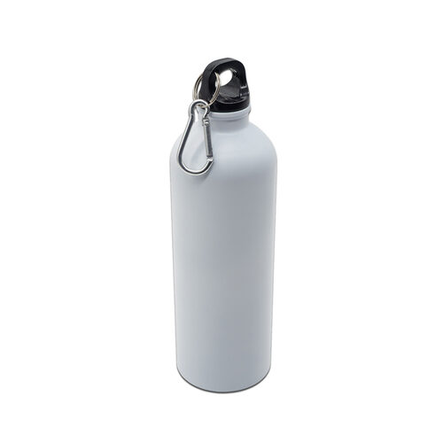 Bidon stalowy Caminos 800 ml, biały z nadrukiem logo - zdjęcie produktu