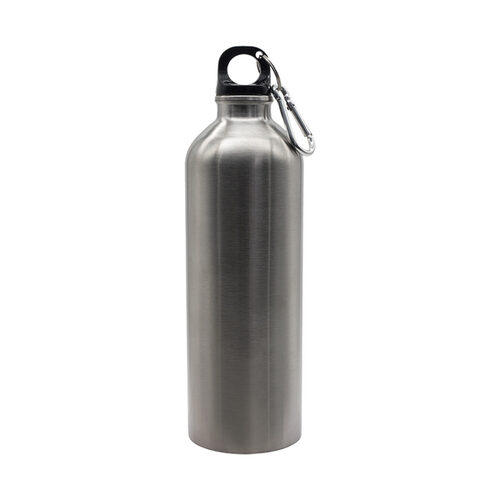 Bidon stalowy Camino 800 ml, srebrny z nadrukiem logo - zdjęcie produktu