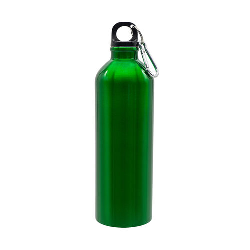 Bidon stalowy Camino 800 ml, zielony z nadrukiem logo - zdjęcie produktu