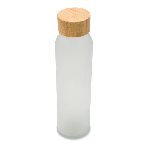 Butelka szklana Melbourne 500 ml, biały z nadrukiem logo - zdjęcie produktu