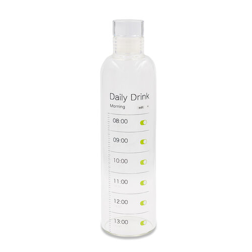 Butelka ze szkła borokrzemowego Wimbledon 550 ml, transparentny z nadrukiem logo - zdjęcie produktu