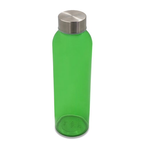 Kolorowa, szklana butelka Aqua Kuba 500 ml, zielony z nadrukiem logo - zdjęcie produktu