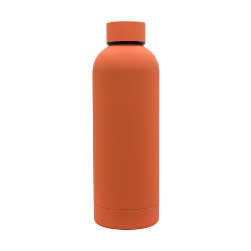 Butelka termiczna Mendoza 500 ml, pomarańczowy z nadrukiem logo - zdjęcie produktu