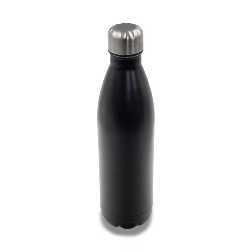 Butelka termiczna Tilcara 700 ml, czarny z nadrukiem logo - zdjęcie produktu