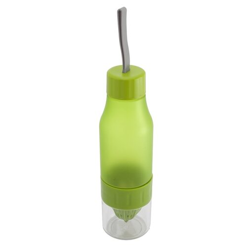 Bidon 600 ml Delight, zielony z nadrukiem logo - zdjęcie produktu