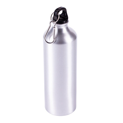 Bidon aluminiowy Easy Tripper 800 ml, srebrny z nadrukiem logo - zdjęcie produktu