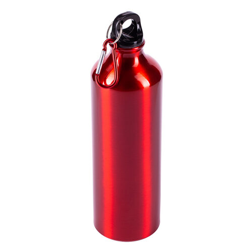 Bidon aluminiowy Easy Tripper 800 ml, czerwony z nadrukiem logo - zdjęcie produktu