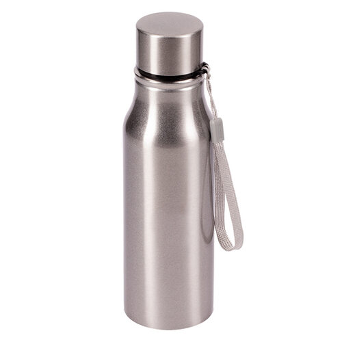 Bidon stalowy Fun Tripping 700 ml, srebrny z nadrukiem logo - zdjęcie produktu
