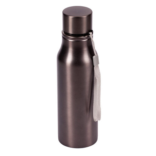 Bidon stalowy Fun Tripping 700 ml, grafitowy z nadrukiem logo - zdjęcie produktu