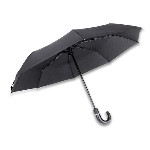 Parasol Colinton, czarny z nadrukiem logo - zdjęcie produktu
