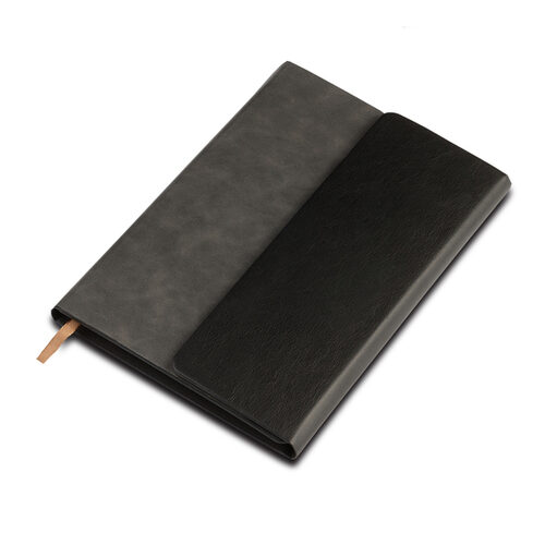 Notes Prato, szary z nadrukiem logo - zdjęcie produktu
