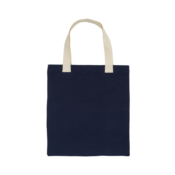 Torba z bawełny 340 g/m2 Lisburn, granatowy z nadrukiem logo b