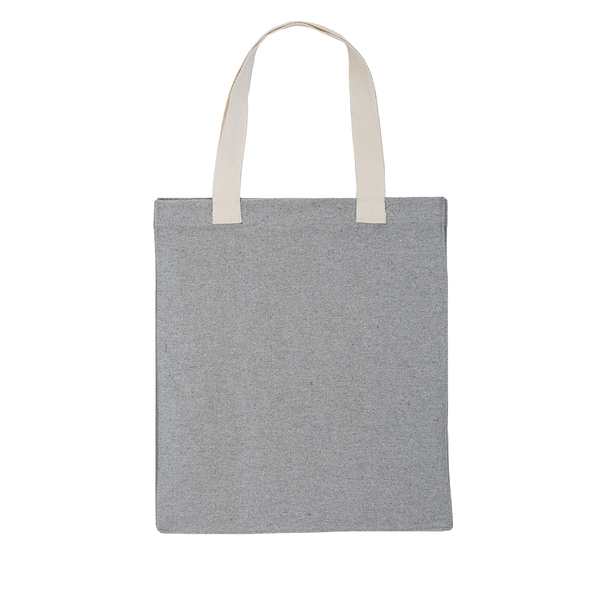 Torba z bawełny 340 g/m2 Lisburn, szary z nadrukiem logo a