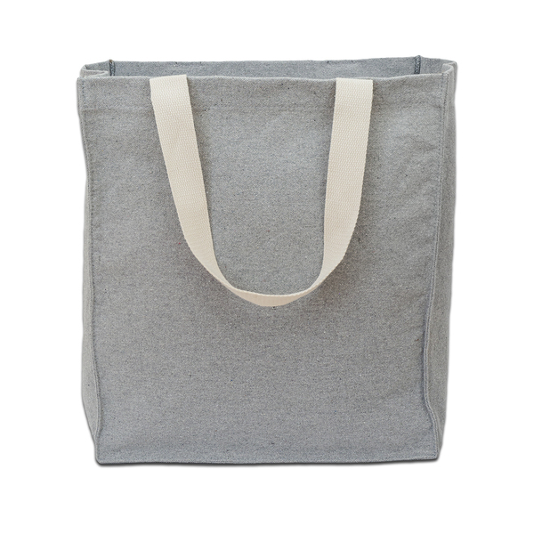 Torba z bawełny 340 g/m2 Lisburn, szary z nadrukiem logo b