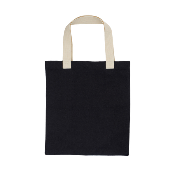 Torba z bawełny 340 g/m2 Lisburn, czarny z nadrukiem logo b