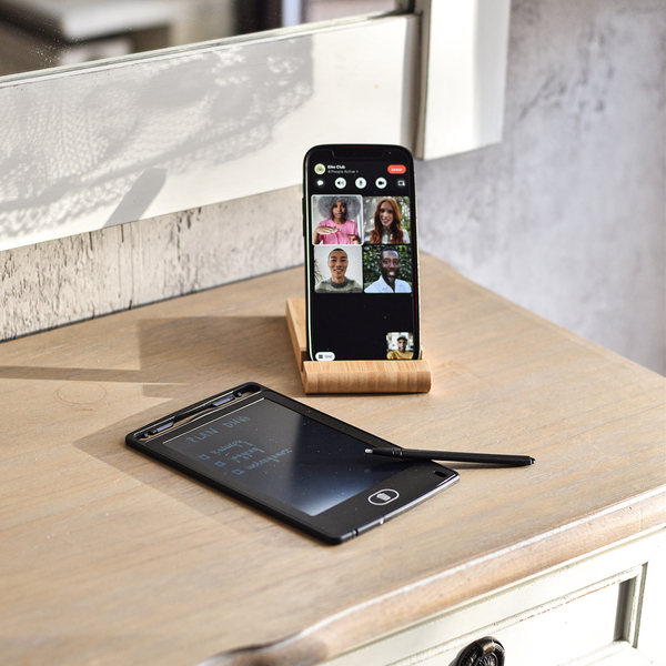 Tablet do notatek Devon, czarny z nadrukiem logo f
