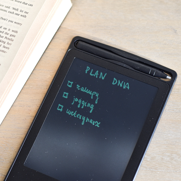 Tablet do notatek Devon, czarny z nadrukiem logo g