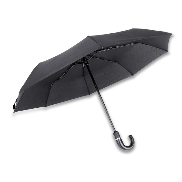 Parasol Colinton, czarny z nadrukiem logo - zdjęcie produktu