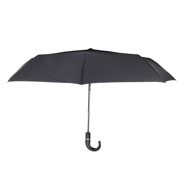 Parasol Colinton, czarny z nadrukiem logo a