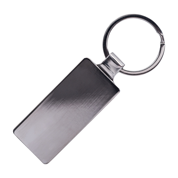 Brelok metalowy Biloxi, brązowy z grawerem logo d