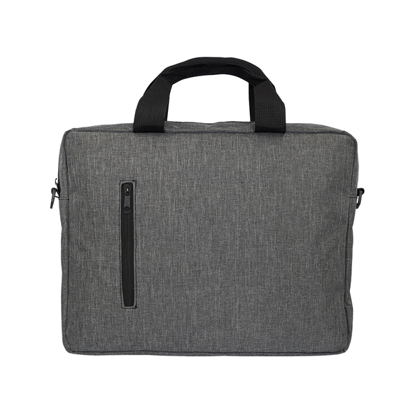 Torba na laptop Ribera, szary z nadrukiem logo a