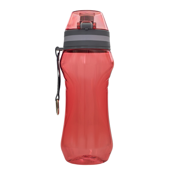 Bidon Primo 660 ml, czerwony z nadrukiem logo a