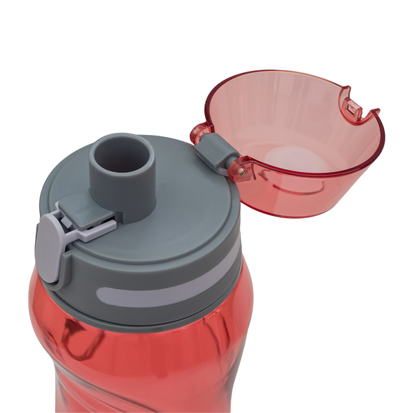 Bidon Primo 660 ml, czerwony z nadrukiem logo c