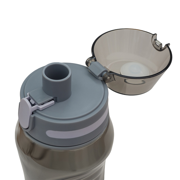Bidon Primo 660 ml, szary z nadrukiem logo c
