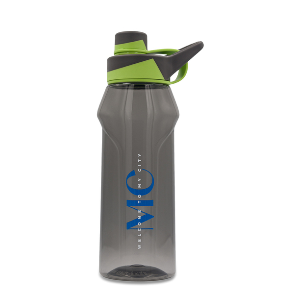Bidon Next 620 ml , jasny zielony/szary z nadrukiem logo d