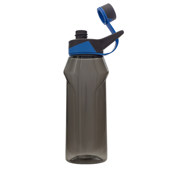 Bidon Next 620 ml , niebieski/szary z nadrukiem logo a