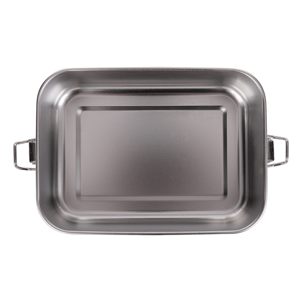 Stalowy lunch box Somerton 800 ml, srebrny z nadrukiem logo d