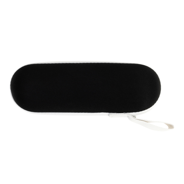 Parasol w etui Banff, czarny z nadrukiem logo f