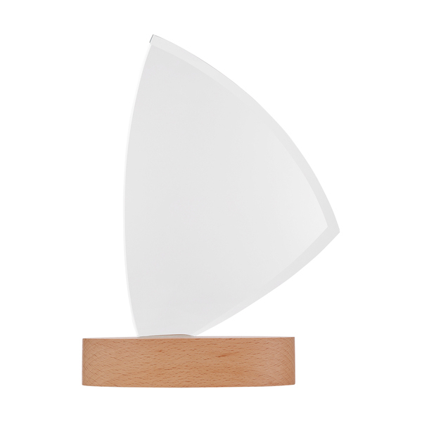 Trofeum Navegar, transparentny z nadrukiem logo a