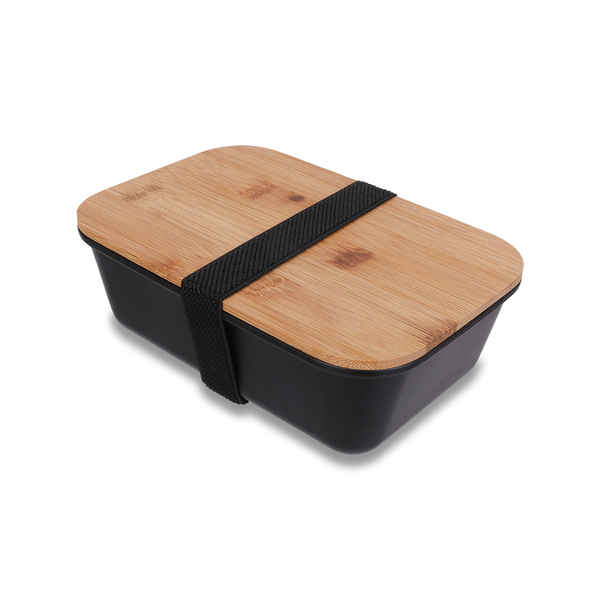 Zestaw na lunch Take Away, beżowy z nadrukiem logo d
