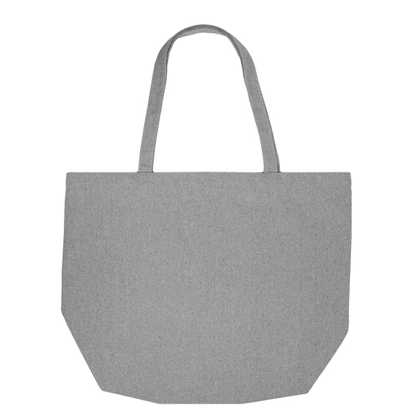 Torba z bawełny 340g/m2 Kinia, szary z nadrukiem logo a
