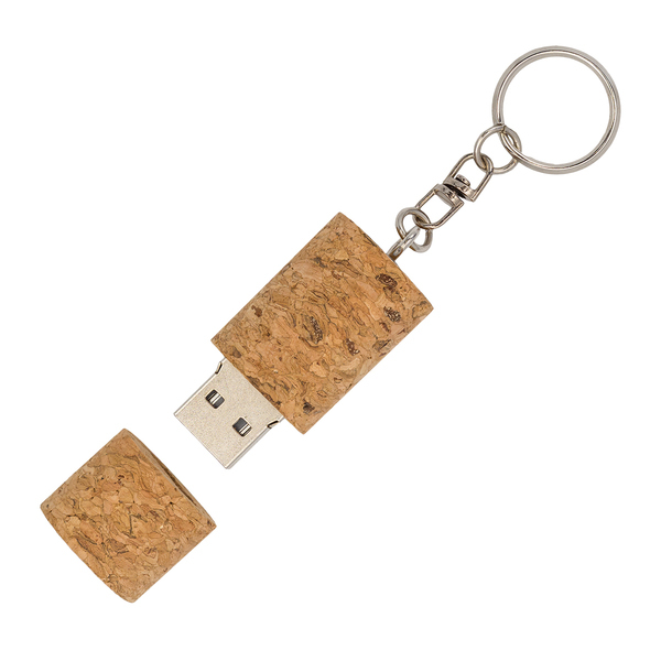 Zestaw z USB 64GB Sydney, beżowy z nadrukiem logo b