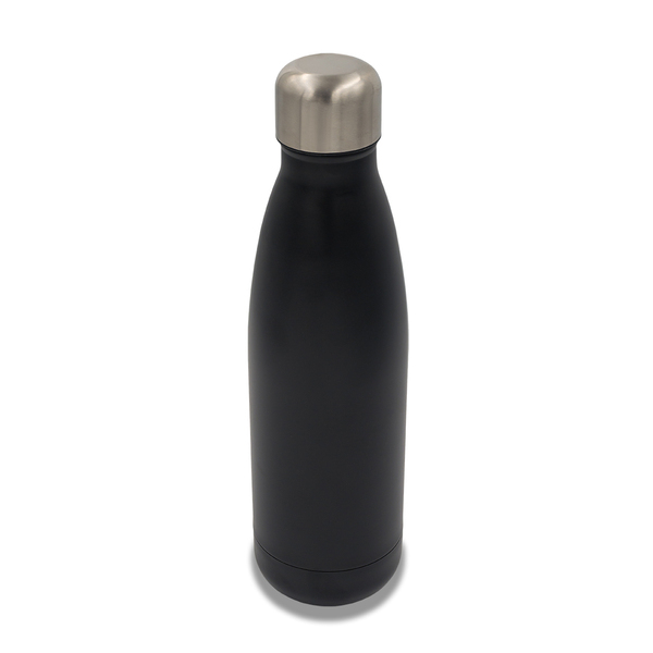 Butelka termiczna Montana 500 ml, czarny z nadrukiem logo a