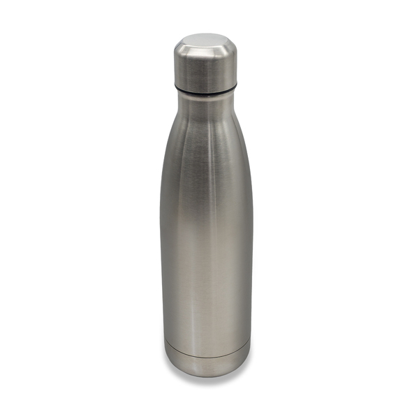 Butelka termiczna Montana 500 ml, srebrny z nadrukiem logo a