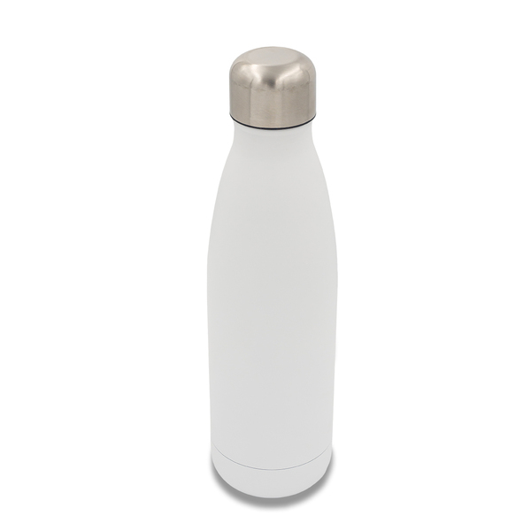Butelka termiczna Montana 500 ml, biały z nadrukiem logo a