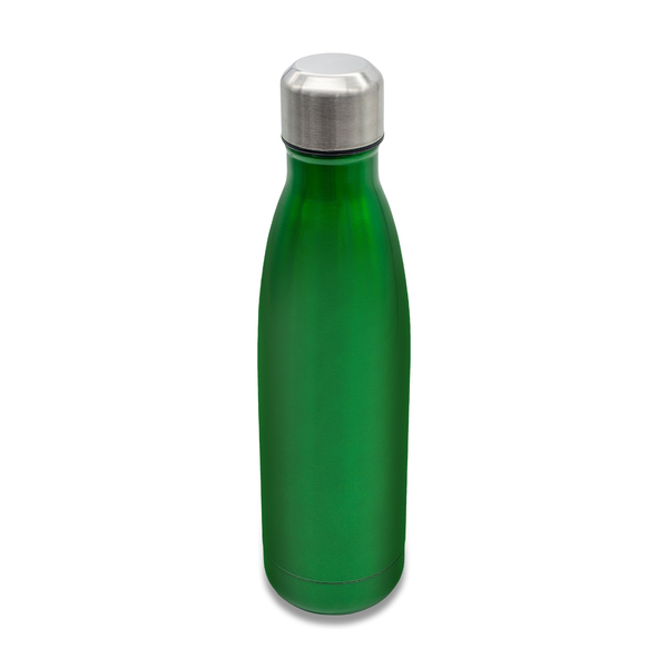 Butelka termiczna Montana 500 ml, zielony z nadrukiem logo a