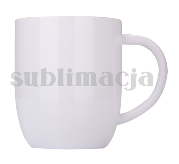 Kubek stalowy Day Alis z powłoką sublimacyjną 350 ml, biały z nadrukiem logo
