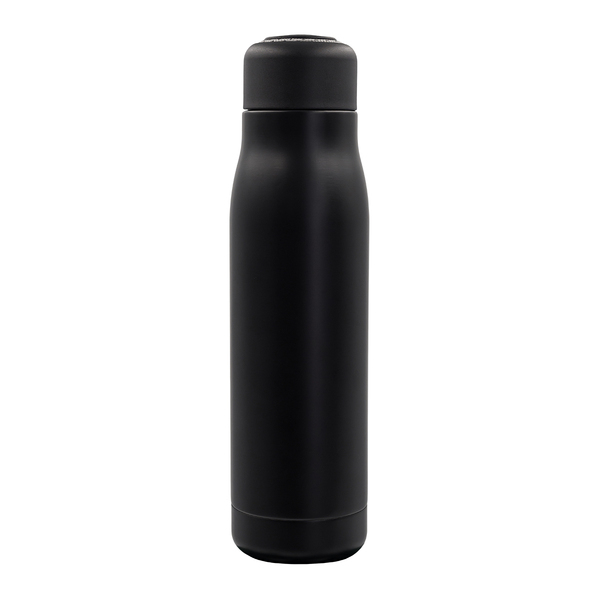 Butelka termiczna Calgaro 500 ml, czarny z nadrukiem logo a