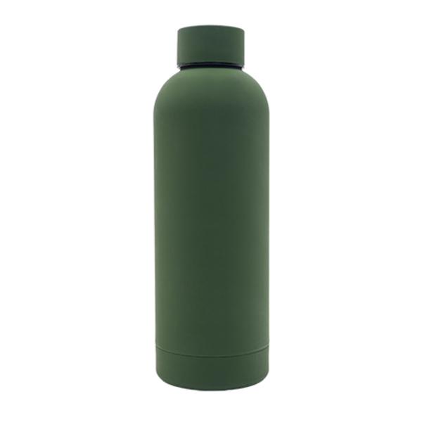 Butelka termiczna Mendoza 500 ml, ciemny zielony z nadrukiem logo - zdjęcie produktu