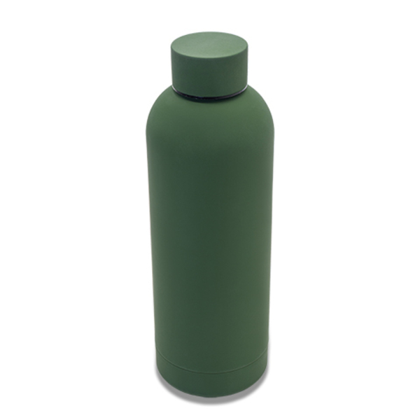 Butelka termiczna Mendoza 500 ml, ciemny zielony z nadrukiem logo a