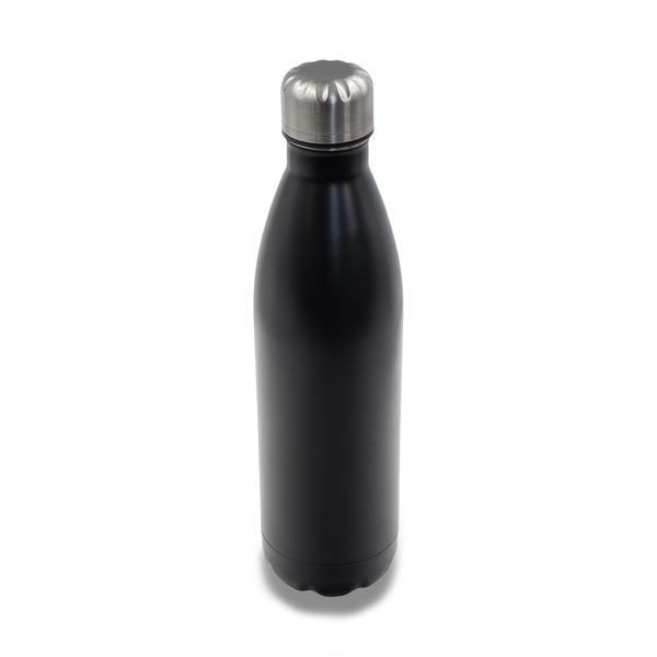 Butelka termiczna Tilcara 700 ml, czarny z nadrukiem logo