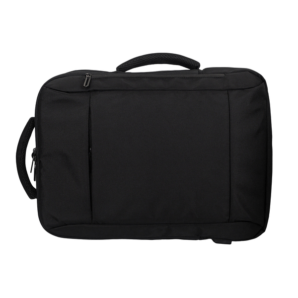 Plecak na laptop City Trybe, czarny z nadrukiem logo c