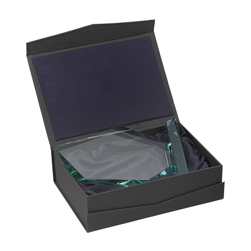 Trofeum Jewel, transparentny z nadrukiem logo a