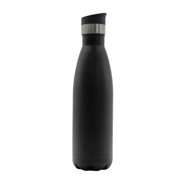 Butelka termiczna z ustnikiem 360° Yakima 550 ml, czarny z nadrukiem logo a